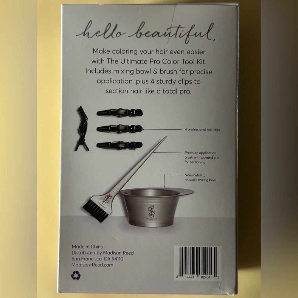 Madison Hair Color Kit with Black and Silver Tools - Picture 3 of 3